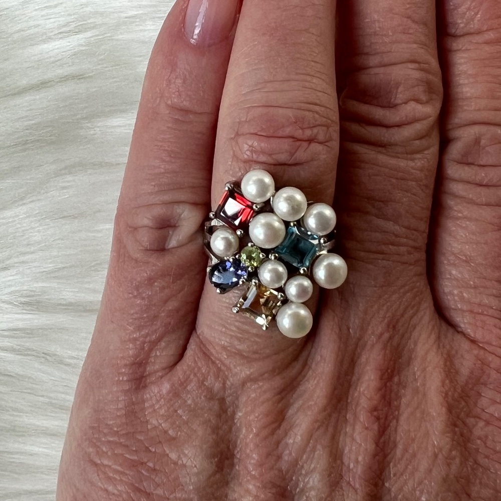 Ross-Simons Silver And Multi Gemstone Cocktail St… - image 4